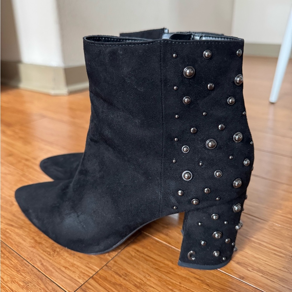 Studded Black Ankle Boots